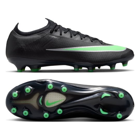 Nike Mercurial Vapor 17 Elite Kunstgras Voetbalschoenen (AG) Zwart Felgroen Zilvergrijs