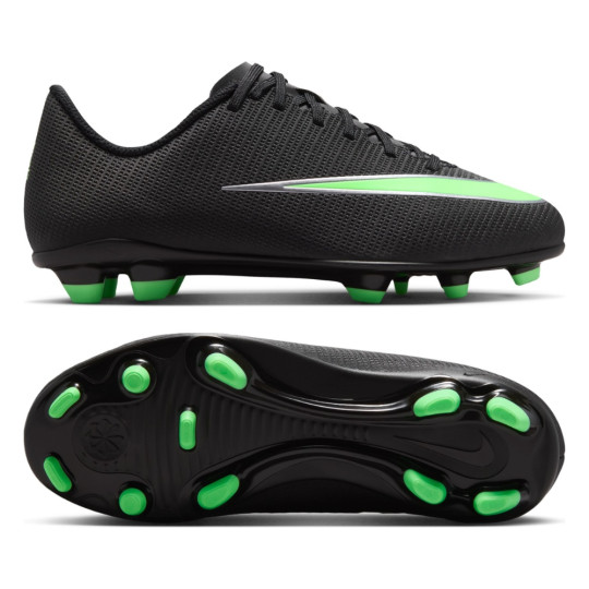 Nike Mercurial Vapor 17 Club Gras / Kunstgras Voetbalschoenen (MG) Kids Zwart Felgroen Zilvergrijs