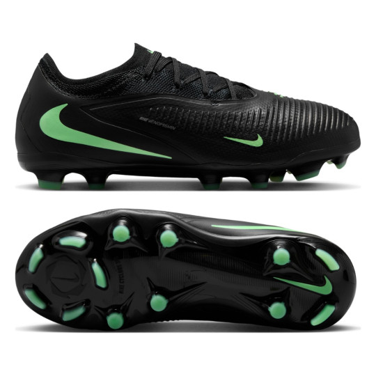 Nike Phantom 6 Low Pro Gras / Kunstgras Voetbalschoenen (MG) Kids Zwart Felgroen