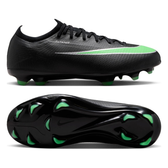Nike Mercurial Vapor 17 Pro Gras Football Boots (FG) Kids Black Bright Green Silver Grey