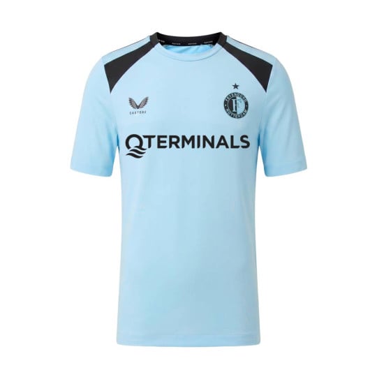 Castore Feyenoord Trainingsshirt 2026-2027 Kids Lichtblauw Zwart
