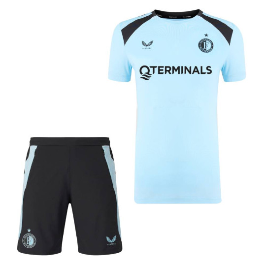 Castore Feyenoord Trainingsset 2026-2027 Dames Lichtblauw Zwart