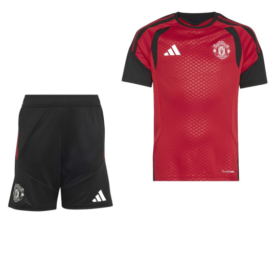 adidas Manchester United Trainingsset 2026-2027 Kids Rood Zwart Wit