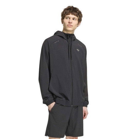 adidas Tech Essential Trainingsjack Zwart Zilver