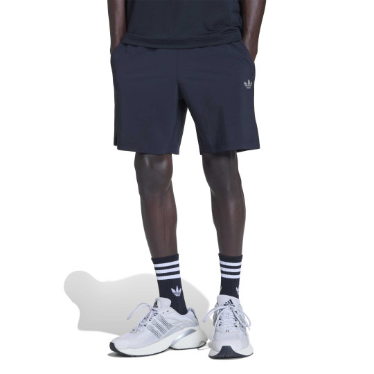 adidas Tech Trefoil Essential Woven Trainingsbroekje Donkerblauw Zilver