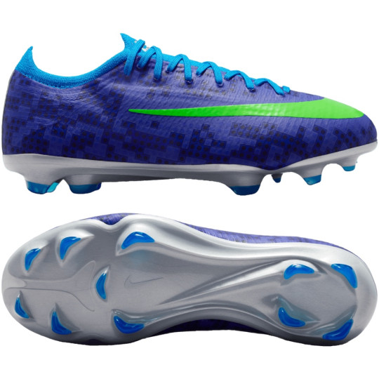 Nike Mercurial Vapor 17 Pro x LEGO® Gras Voetbalschoenen (FG) Kids Blauw Felblauw Groen