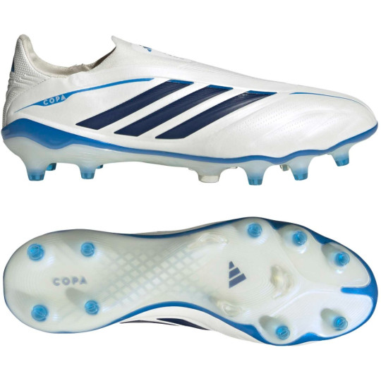 adidas Copa Pure IV Elite Laceless Grass Football Boots (FG) White Blue Dark Blue