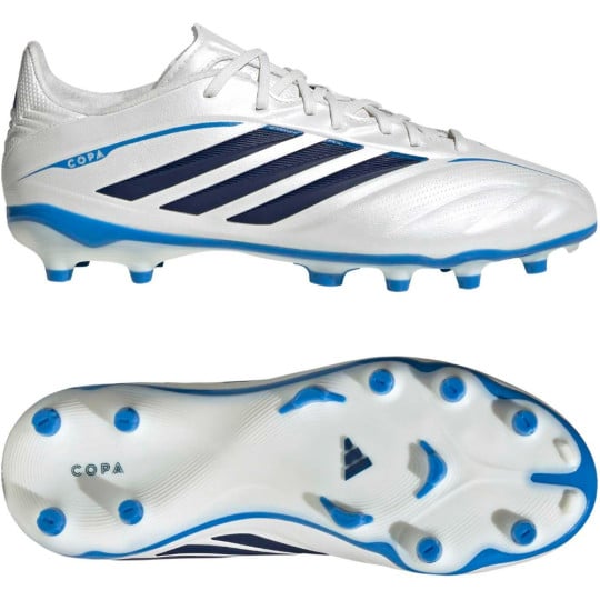 adidas Copa Pure IV Elite Gras Voetbalschoenen (FG) Kids Wit Blauw Donkerblauw