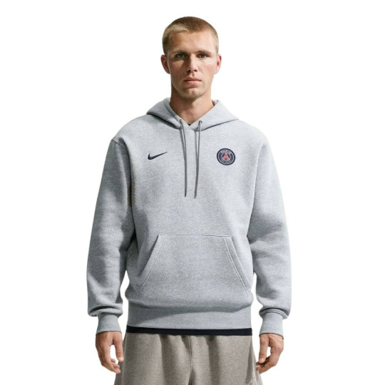 Sweat à capuche Nike Paris Saint-Germain Club Sportswear 2026-2027 gris noir bleu foncé