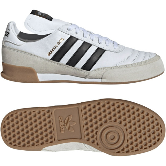 adidas Mundial Goal Zaalvoetbalschoenen (IN) Wit Zwart Goud