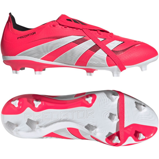 adidas Predator League FT Grass/Artificial Grass Football Boots (MG) Red White Black