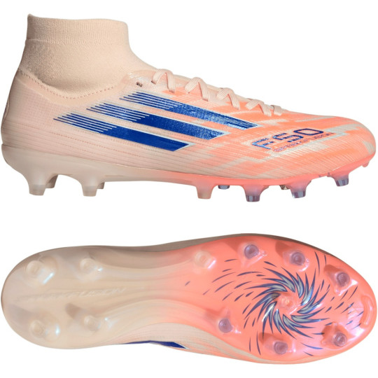 adidas F50 Sparkfusion Pro Gras / Kunstgras Voetbalschoenen (MG) Dames Oranje Blauw