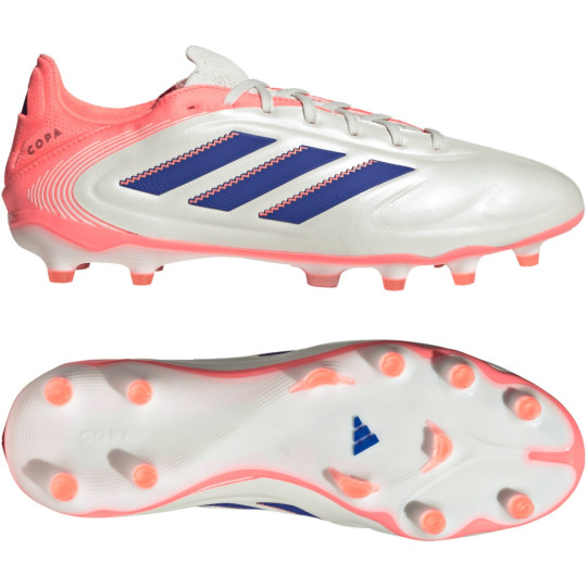 adidas Copa Pure III Pro Gras Voetbalschoenen (FG) Gebroken Wit Blauw Roze