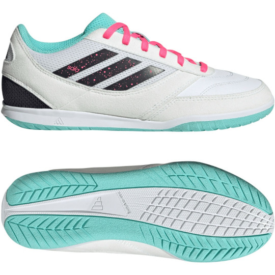 adidas Top Sala Competition II Indoor Football Boots (IN) Kids White Black Turquoise Pink