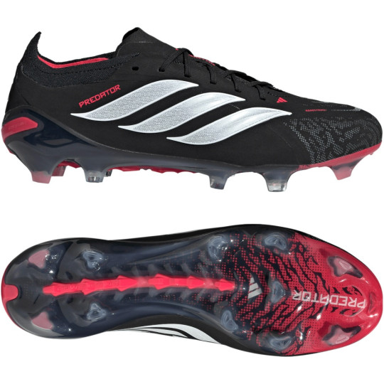 adidas Predator Elite Gras Voetbalschoenen (FG) Zwart Wit Rood
