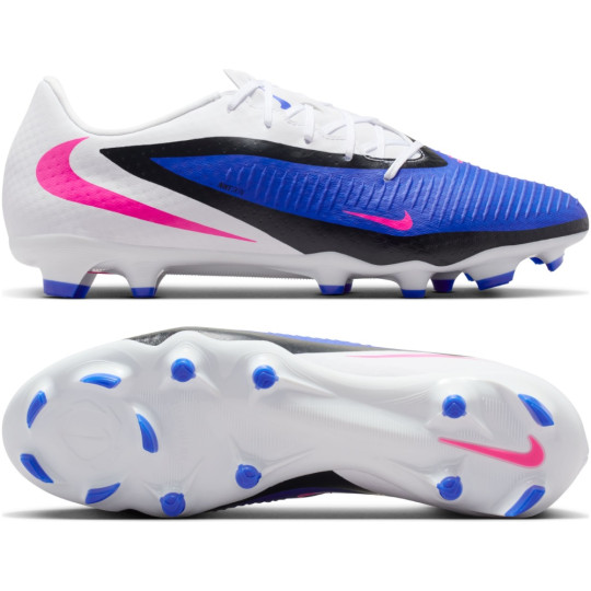 Nike Phantom 6 Low Academy Grass/Artificial Grass Football Boots (MG) Blue White Hot Pink