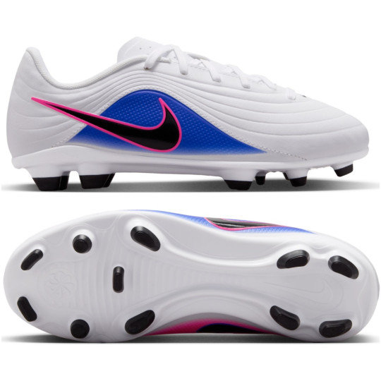 Nike Tiempo Maestro Club Gras / Kunstgras Voetbalschoenen (MG) Kids Wit Blauw Felroze