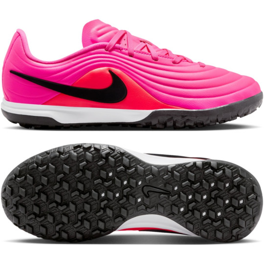 Nike Tiempo Maestro Academy Turf Voetbalschoenen (TF) Kids Felroze Zwart