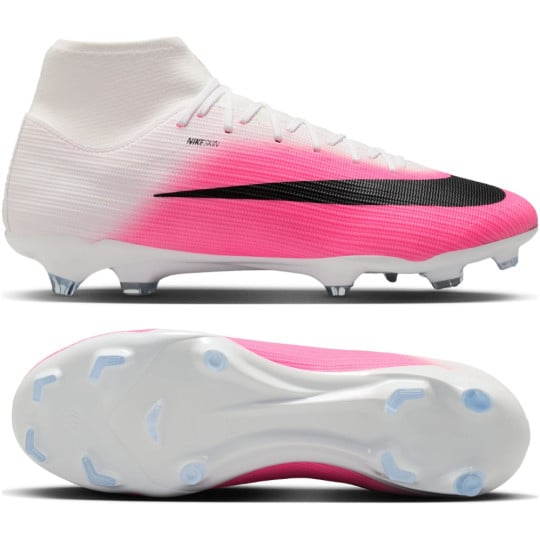 Nike Mercurial Superfly 11 Academy Gras / Kunstgras Voetbalschoenen (MG) Felroze Wit Zwart