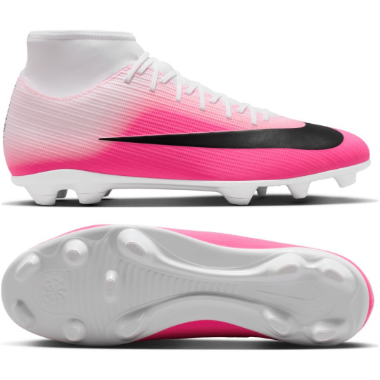 Nike Mercurial Superfly 11 Club Gras / Kunstgras Voetbalschoenen (MG) Felroze Wit Zwart