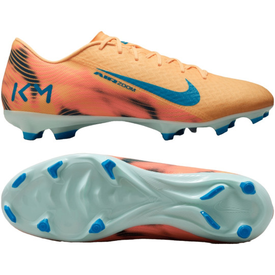 Nike Zoom Mercurial Vapor 16 Mbappé Academy Gras / Kunstgras Voetbalschoenen (MG) Lichtoranje Turquoise