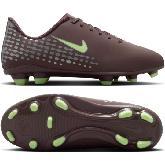 Nike Mercurial Vapor 16 Mbappé Club Gras / Kunstgras Voetbalschoenen (MG) Kids Bruin Neongeel Zilver