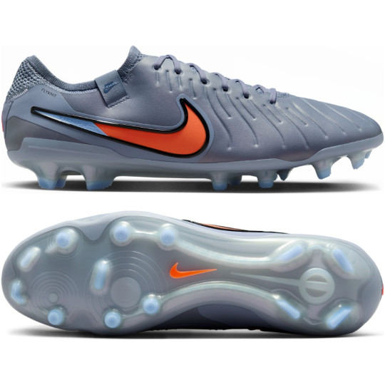 Nike Tiempo Legend 10 Elite Gras Voetbalschoenen (FG) Lichtblauw Felrood Zwart
