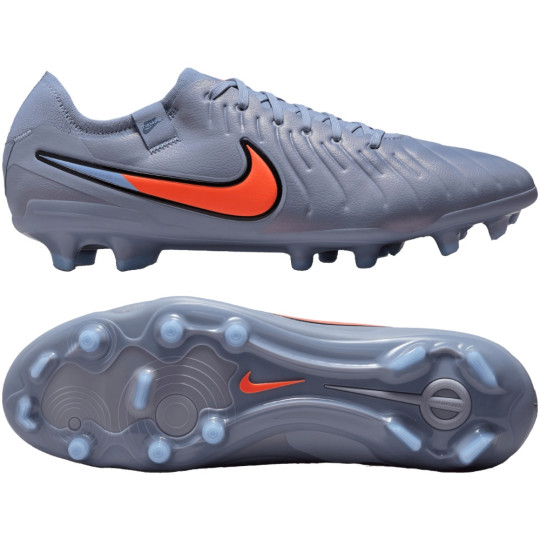 Nike Tiempo Legend 10 Pro Gras Voetbalschoenen (FG) Lichtblauw Felrood Zwart