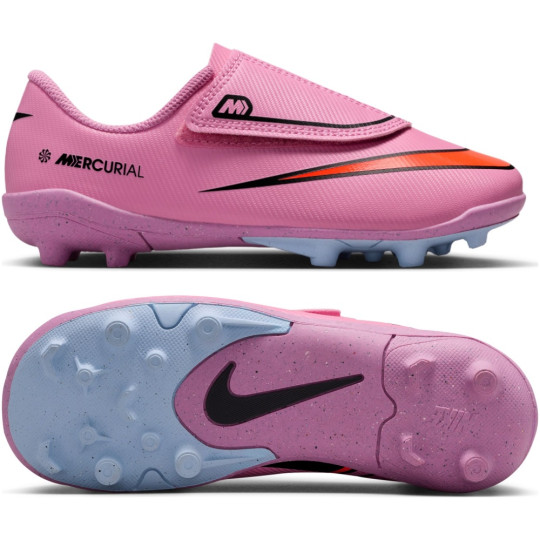 Nike Mercurial Vapor 16 Club Gras / Kunstgras Voetbalschoenen (MG) Peuters Roze Felrood Lichtblauw