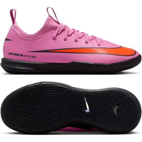 Nike Zoom Mercurial Vapor 16 Academy Zaalvoetbalschoenen (IN) Kids Roze Felrood Lichtblauw