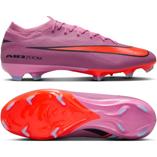 Nike Zoom Mercurial Vapor 16 Pro Gras Voetbalschoenen (FG) Roze Felrood Lichtblauw