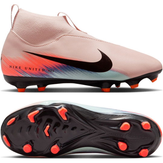 Nike Zoom Mercurial Superfly 10 Academy Gras / Kunstgras Voetbalschoenen (MG) Kids Roze Blauw Turquoise