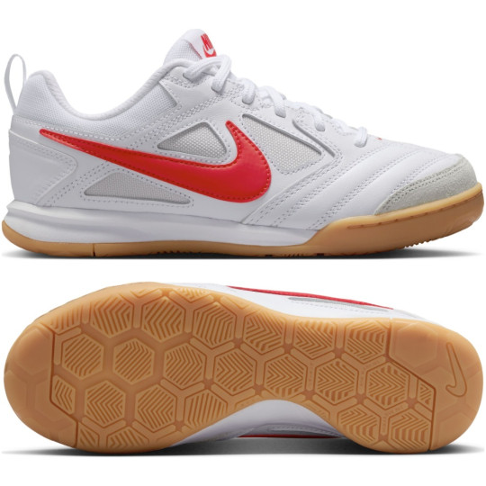 Nike Gato Zaalvoetbalschoenen (IN) Kids Wit Rood Bruin