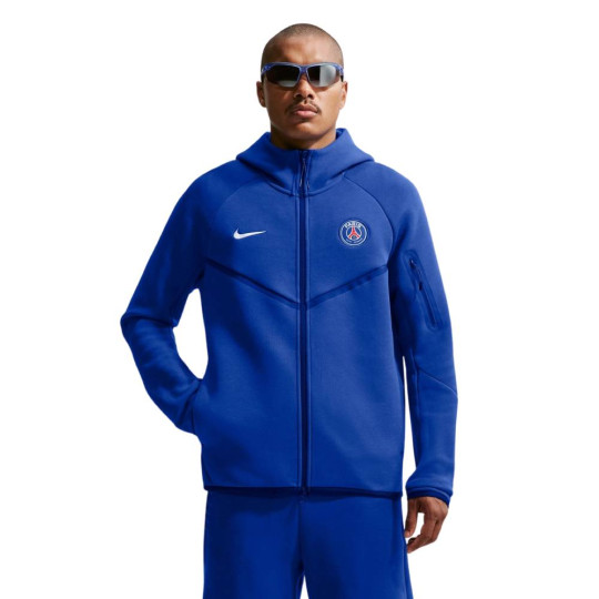 Nike Paris Saint-Germain Tech Fleece Vest 2026-2027 Donkerblauw Wit