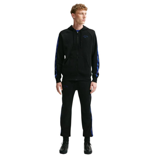 Survêtement polaire Nike Chelsea City Side à capuche 2026-2027 noir bleu foncé