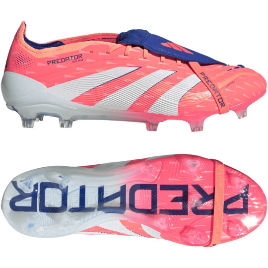 adidas Predator Elite FT Gras Voetbalschoenen (FG) Oranje Wit Blauw