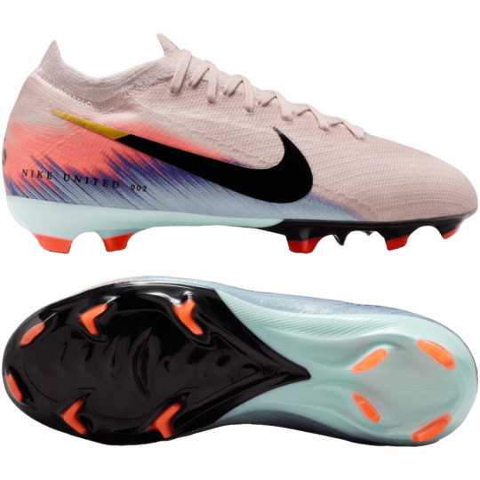 Nike Zoom Mercurial Vapor 16 Pro Gras Voetbalschoenen (FG) Kids Roze Blauw Turquoise