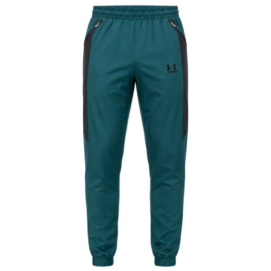 Under Armour Tech Sport Woven Trainingsbroek Donkergroen Zwart