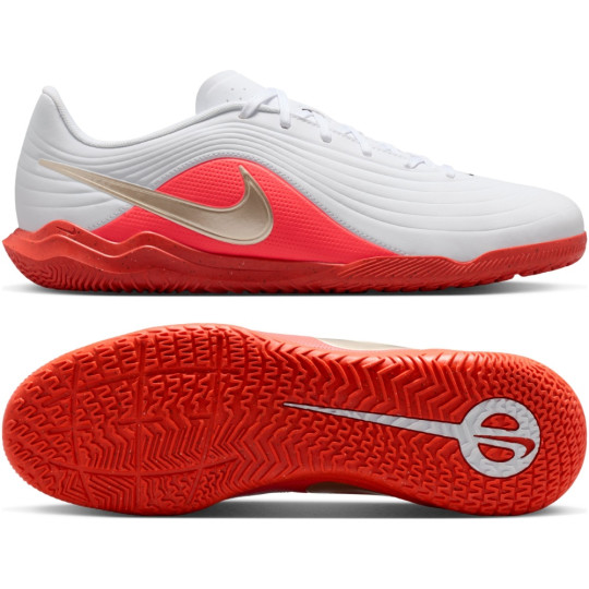 Nike Tiempo Maestro Club Zaalvoetbalschoenen (IN) Wit Felrood Goud