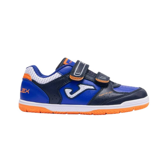 Joma Top Flex Zaalvoetbalschoenen (IN) Kids Donkerblauw Blauw Oranje
