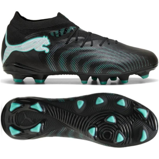 PUMA Future 9 Pro Gras / Kunstgras Voetbalschoenen (MG) Zwart Intense Mint Wit