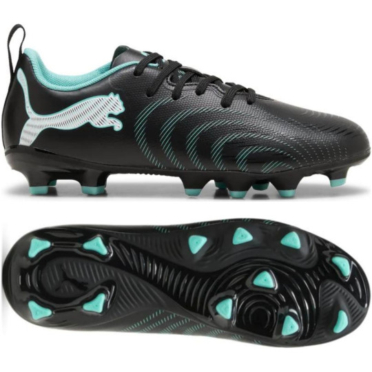 PUMA Future 9 Play Grass/Artificial Grass Football Boots (MG) Kids Black Intense Mint White