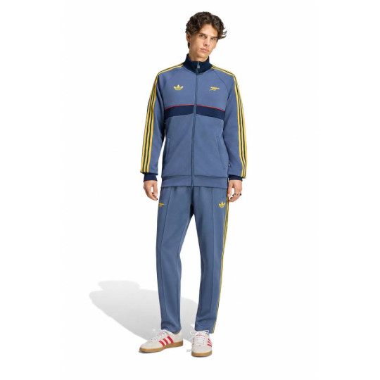 Survêtement adidas Arsenal Originals entièrement zippé bleu foncé orange clair