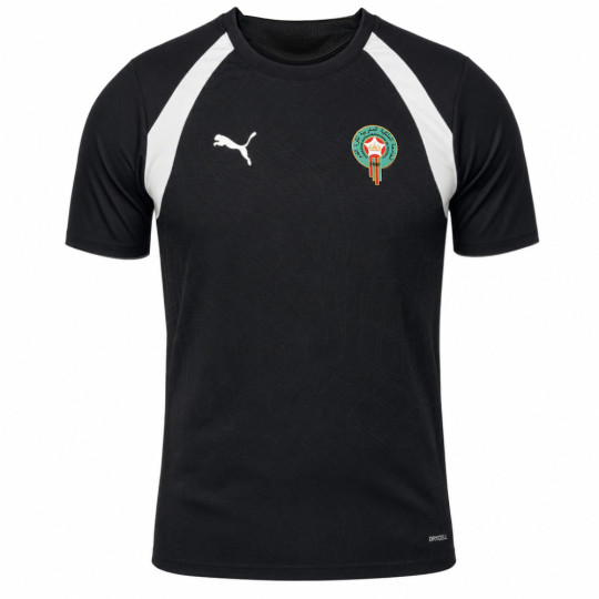 Maillot d'entraînement PUMA Morocco 2026-2028 noir et blanc