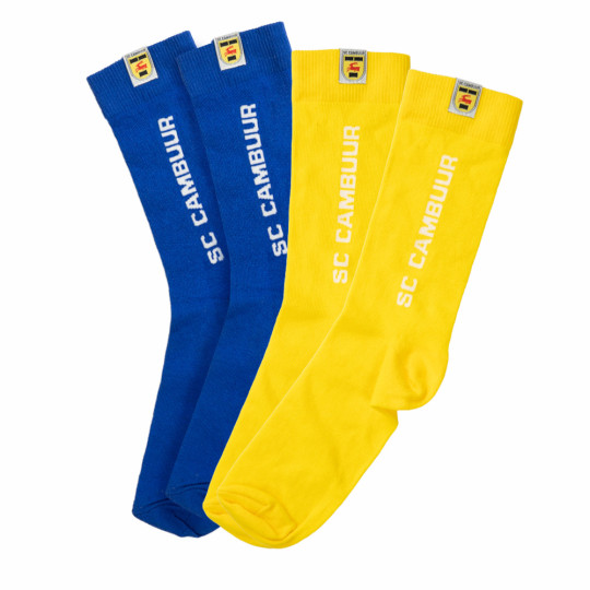 SC Cambuur Casual Sokken 2-Pack Blauw Geel