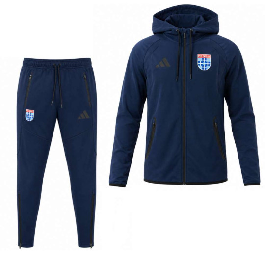 adidas Tiro Travel PEC Zwolle Hooded Presentatiepak Donkerblauw