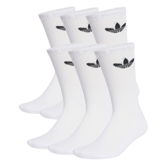 Adidas Originals Trefoil Crew Sokken 6-Pack Wit