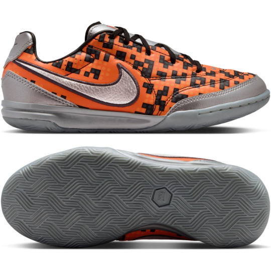 Nike Streetgato x LEGO® Straatvoetbalschoenen Kids Oranje Zwart Zilver