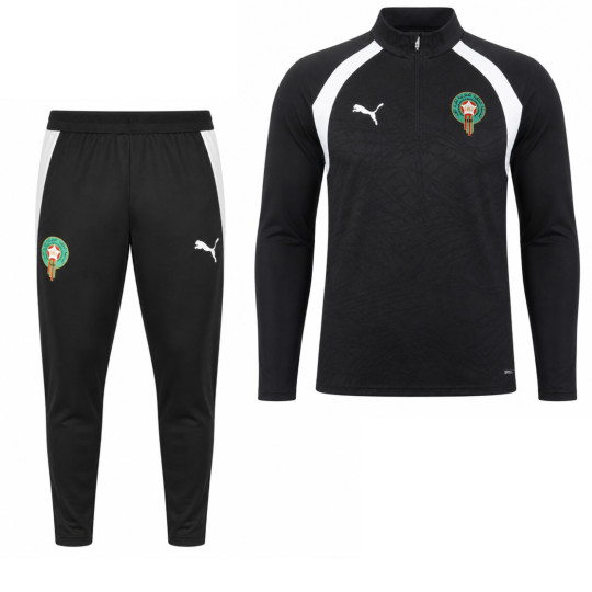 PUMA Marokko Trainingspak 1/4-Zip 2026-2028 Zwart Wit