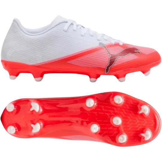 PUMA Ultra 7 Play Gras / Kunstgras Voetbalschoenen (MG) Wit Felrood Zwart